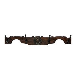 Rustic Wood Calf Harness Hooks with Star